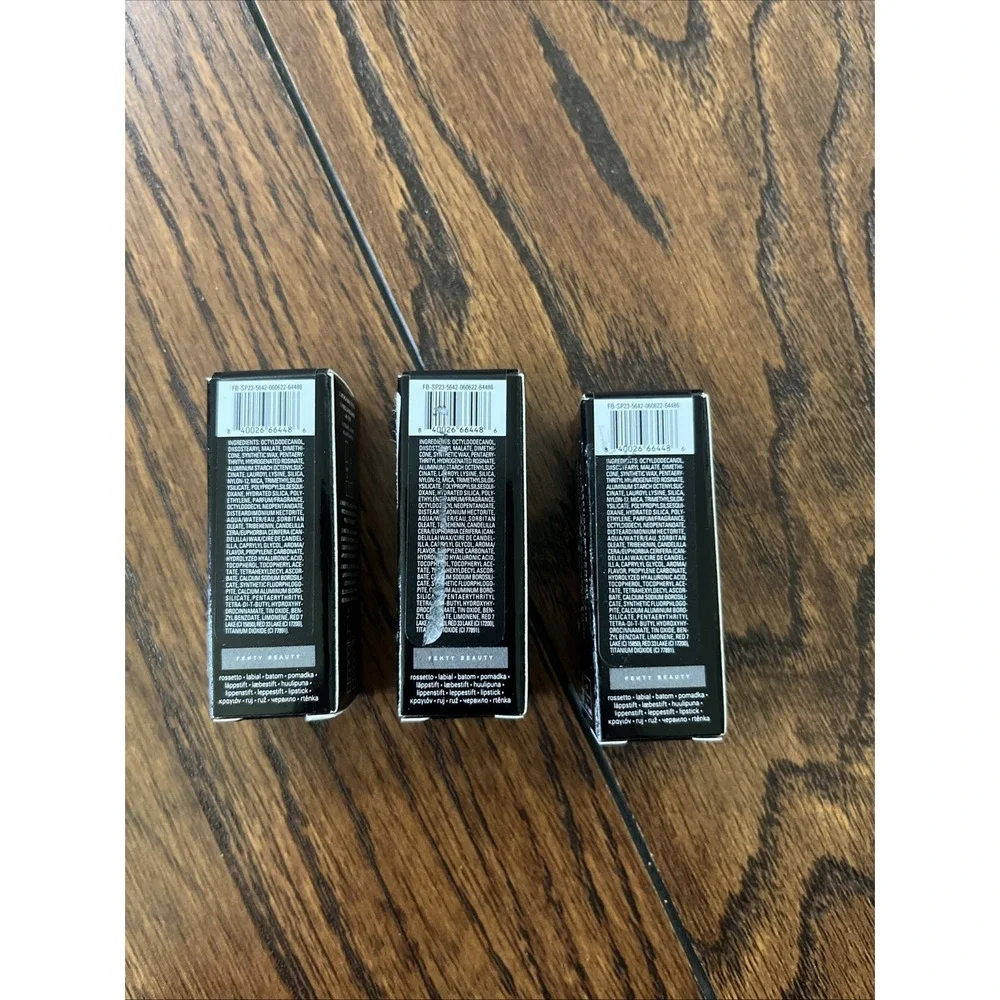 Lot Of 3 Fenty Icon The Fill: Semi Matte Lipstick Refill - 14 Freak-went Fly'r